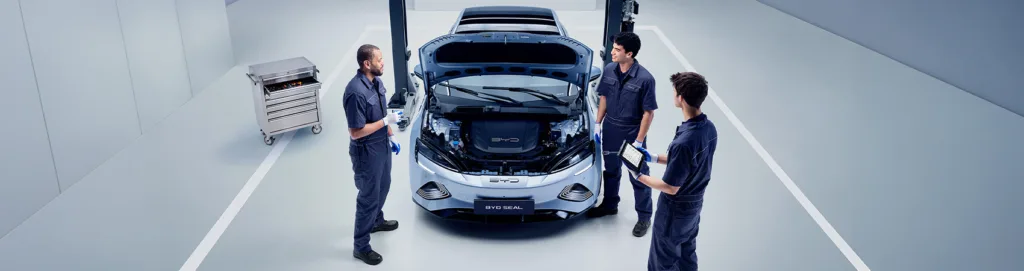 BYD Electric car servicing